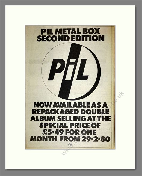 wiki pil metal box|pil second edition.